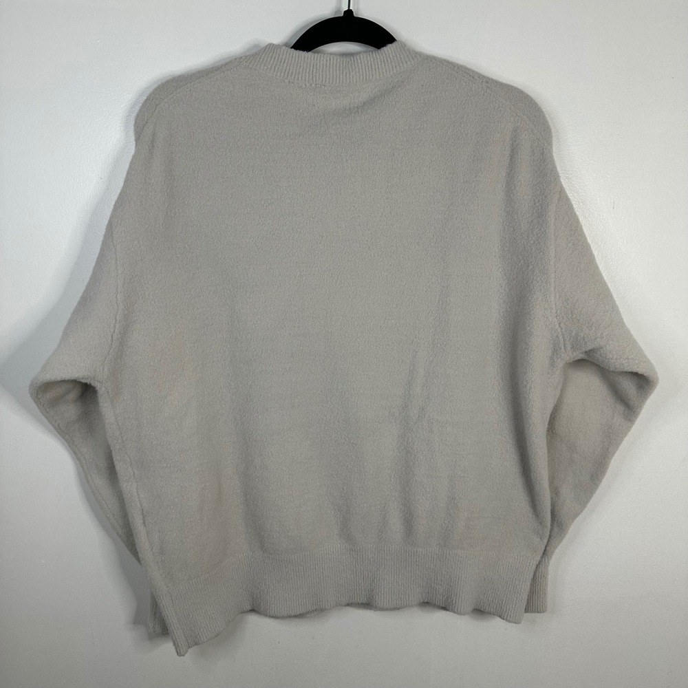 Wilfred Free Beige Cozy Textured Knit Sweater Size L - Picture 2 of 5